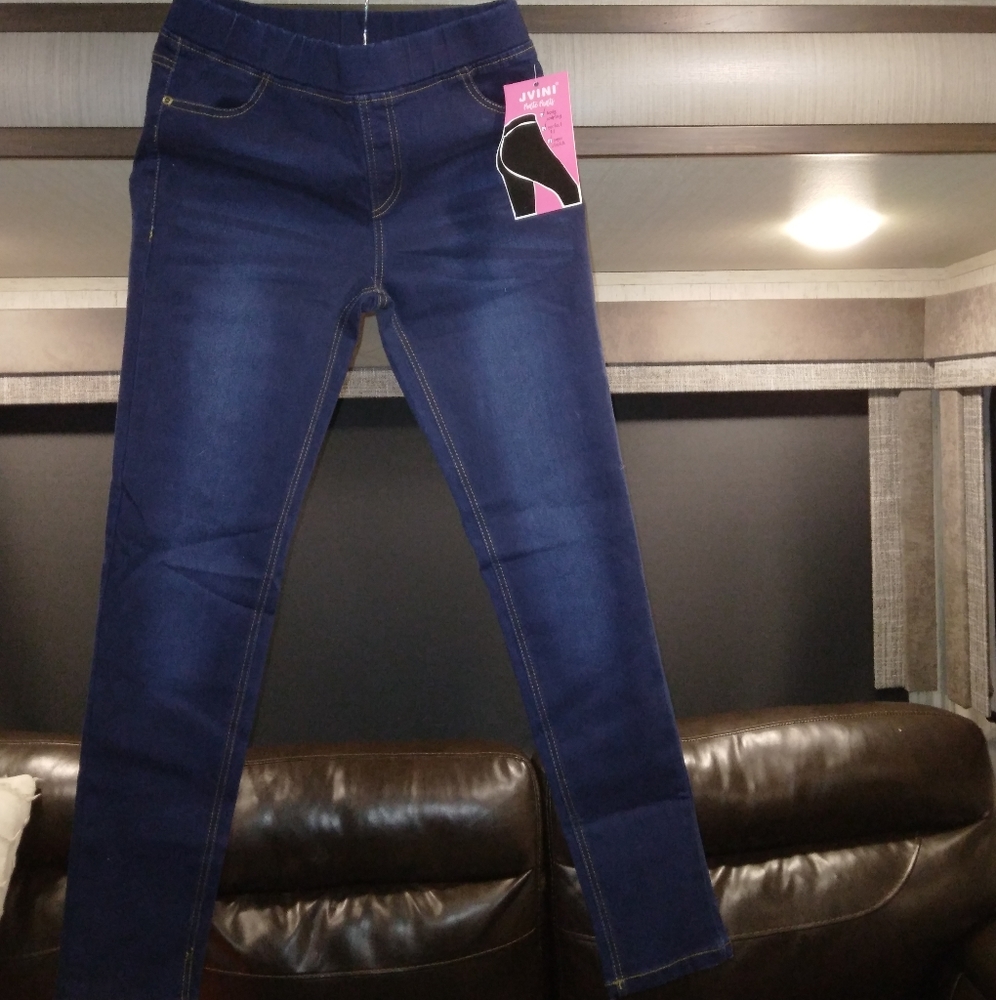 Super stretch body sculpting dark blue pants